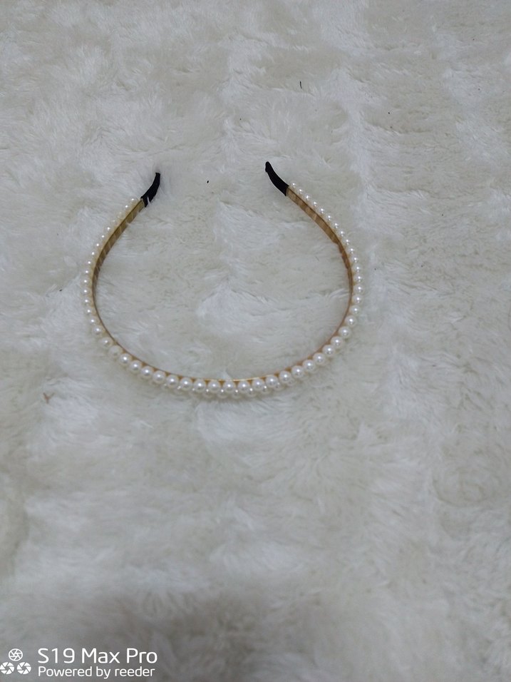 İnci Boncuklu  Klasik Taç - Görsel 3