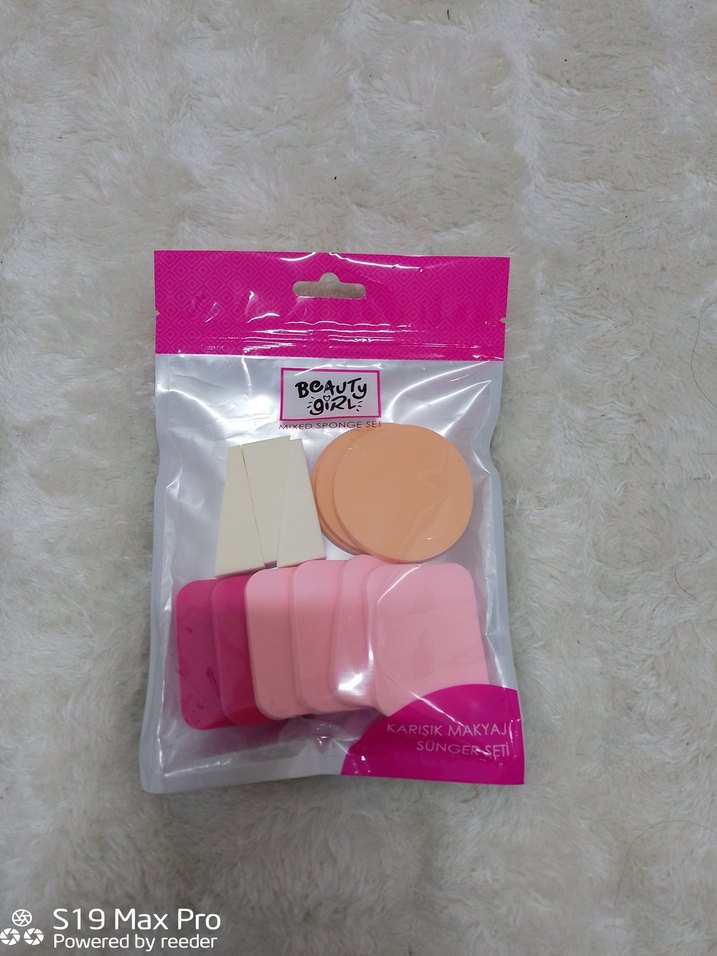 Pastel Pembe Makyaj Sünger Seti - Görsel 3