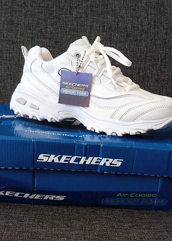 Beyaz Bağcıklı Kadın Sneakers 37. 39 numaralar - Görsel 7