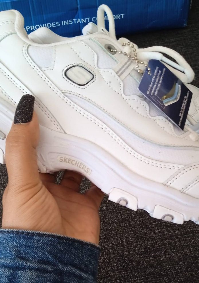 Beyaz Bağcıklı Kadın Sneakers 37. 39 numaralar - Görsel 2