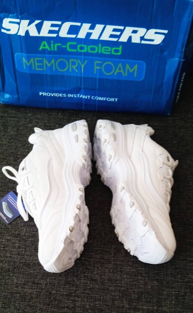 Beyaz Bağcıklı Kadın Sneakers 37. 39 numaralar - Görsel 4