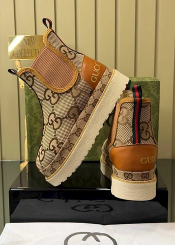 GUCCİ Bayan Bot İthal yüksek kalite - Görsel 2