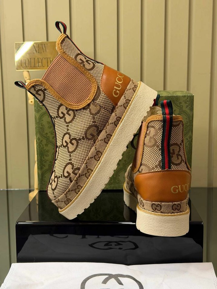 GUCCİ Bayan Bot İthal yüksek kalite - Görsel 2