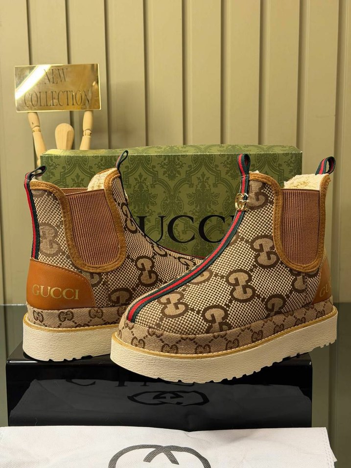 GUCCİ Bayan Bot İthal yüksek kalite - Görsel 3