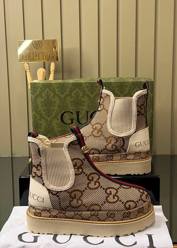 Gucci Kadın Platform Topuklu Street Wear Botlar - Görsel 2