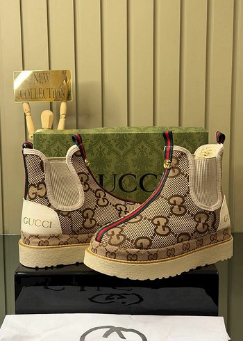 Gucci Kadın Platform Topuklu Street Wear Botlar - Görsel 3