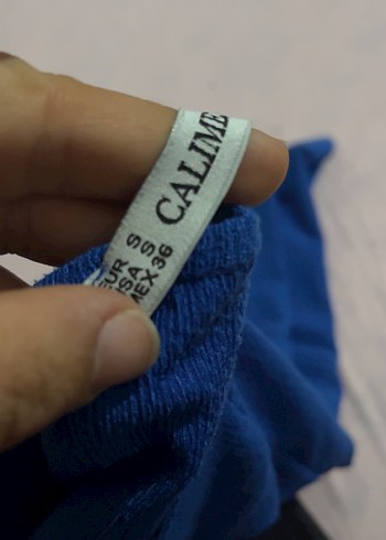 Mavi Yaka Detaylı Hamile Tişörtü - Görsel 3