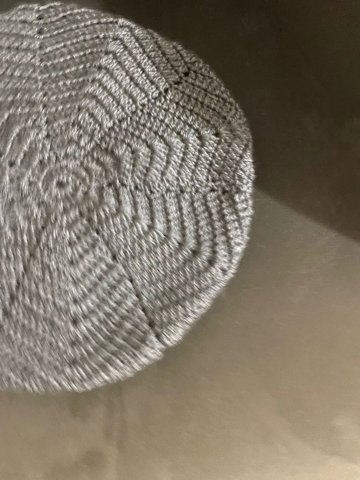 Gri Örgü Kadın Bere - Görsel 5