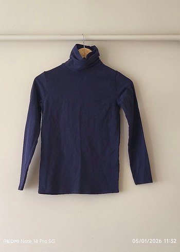 Erkek Çocuk Gri Balıkçı Yaka Sweatshirt - Görsel 3