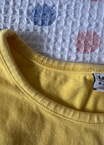 Sarı Kız Çocuk Baskılı Tişört - Görsel 4