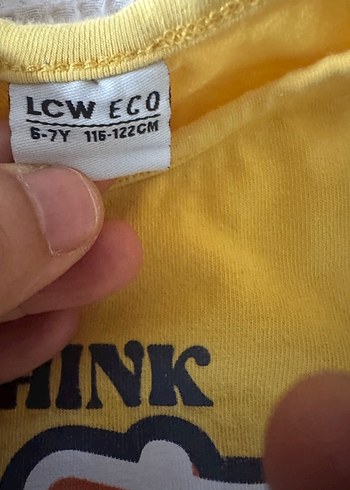 Sarı Kız Çocuk Baskılı Tişört - Görsel 2