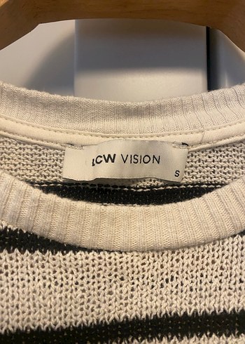 Siyah Beyaz Çizgili Kadın Uzun Kollu Triko - Görsel 2