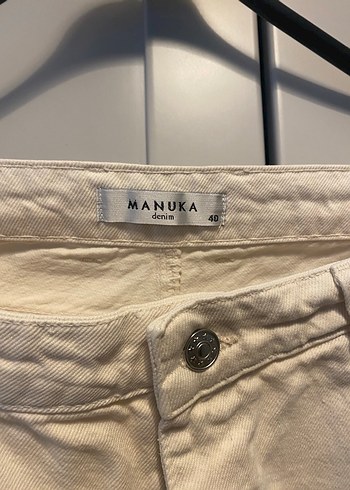 Beyaz Kadın Jean - Görsel 5