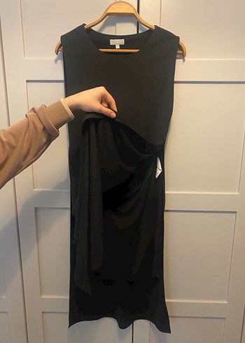 Siyah, kolsuz, uzun elbise - Görsel 3