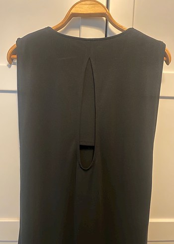 Siyah, kolsuz, uzun elbise - Görsel 6