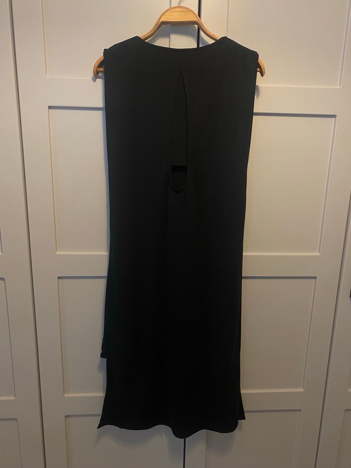 Siyah, kolsuz, uzun elbise - Görsel 5