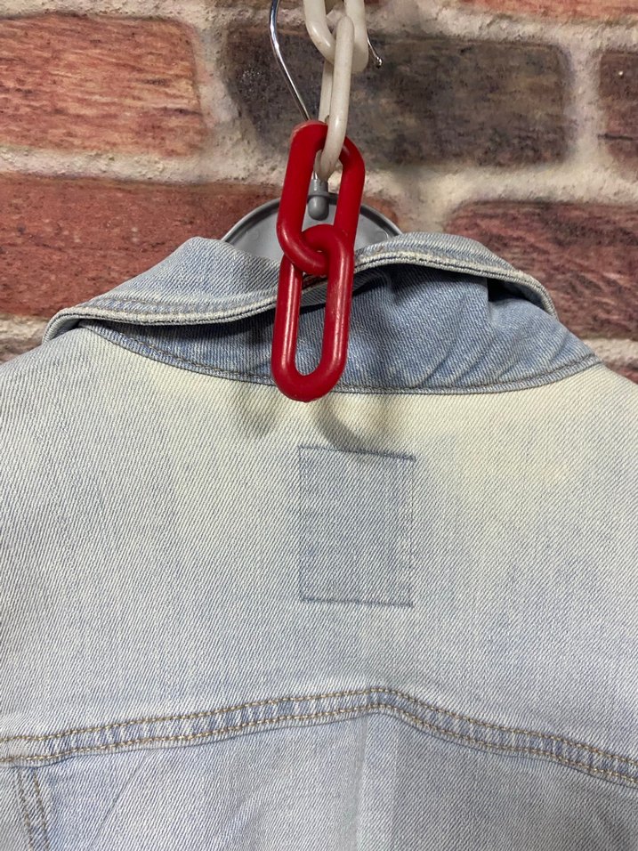 Bershika Düğmeli Açık Mavi Denim Ceket - Görsel 5