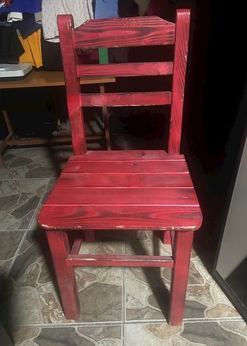 Renkli ahşap Sandalye - Görsel 7