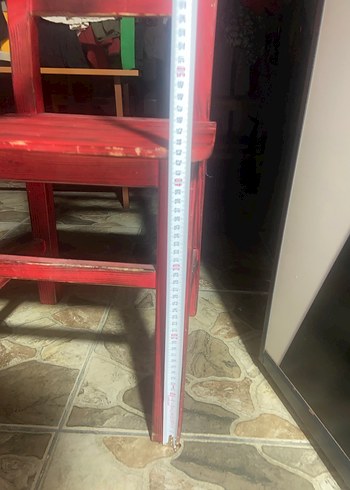 Renkli ahşap Sandalye - Görsel 5