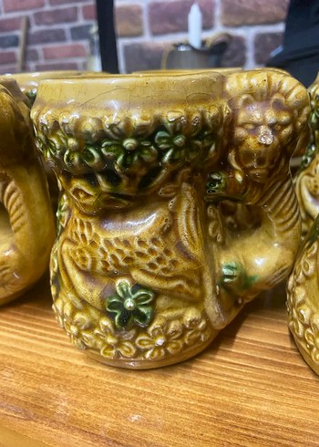 Renkli Camel Desenli Seramik Sürahi ve Bardak Seti - Görsel 4