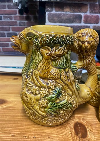 Renkli Camel Desenli Seramik Sürahi ve Bardak Seti - Görsel 6