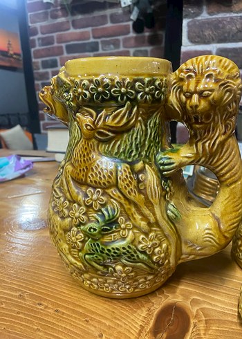 Renkli Camel Desenli Seramik Sürahi ve Bardak Seti - Görsel 5