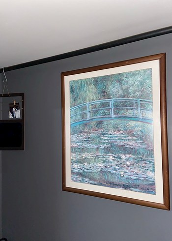 Mavi Tonlarda Köprü Temalı Tablo - Görsel 5