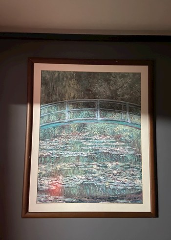 Mavi Tonlarda Köprü Temalı Tablo - Görsel 4