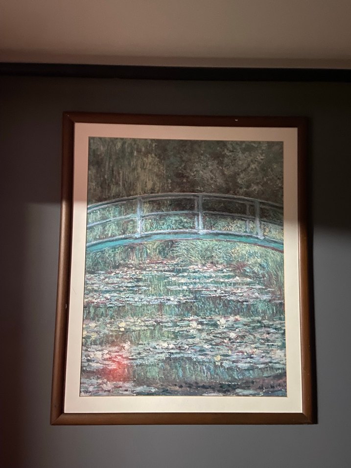 Mavi Tonlarda Köprü Temalı Tablo - Görsel 4