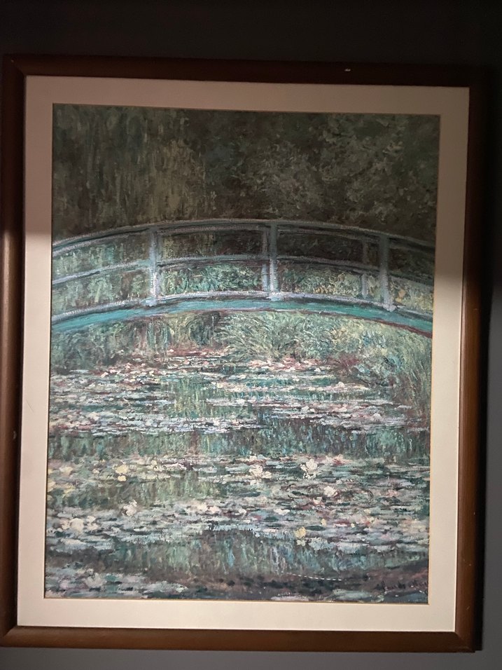 Mavi Tonlarda Köprü Temalı Tablo - Görsel 2