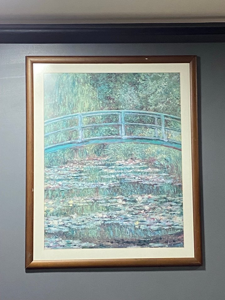 Mavi Tonlarda Köprü Temalı Tablo - Görsel 3