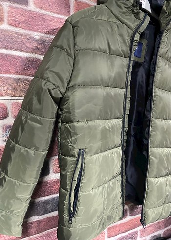 Erkek  Yeşil Fermuarlı Mont - Görsel 3