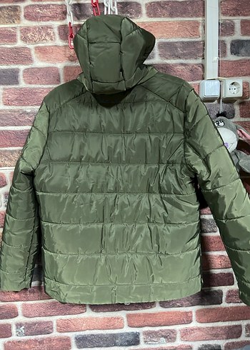 Erkek  Yeşil Fermuarlı Mont - Görsel 6