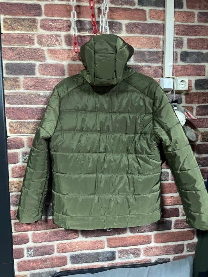 Erkek  Yeşil Fermuarlı Mont - Görsel 4