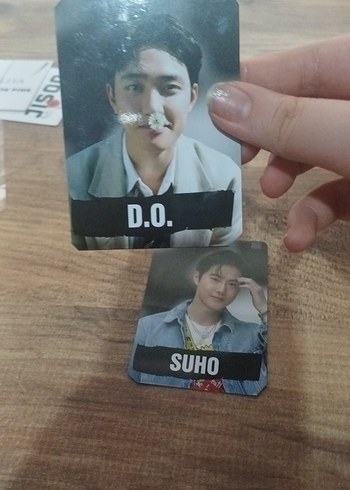 SUHO ve D.O. Erkek photokartları hologramlı - Görsel 4