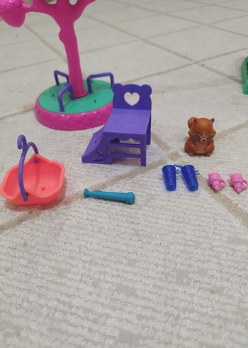 Mor Renkli Oyuncak Bebek ve Oyun Seti - Görsel 3