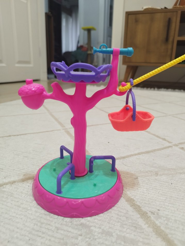 Mor Renkli Oyuncak Bebek ve Oyun Seti - Görsel 4