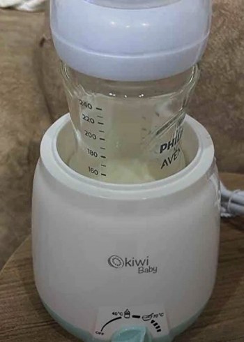 Kiwi Bebek Mama Isıtıcı - Beyaz Pastel - Görsel 2