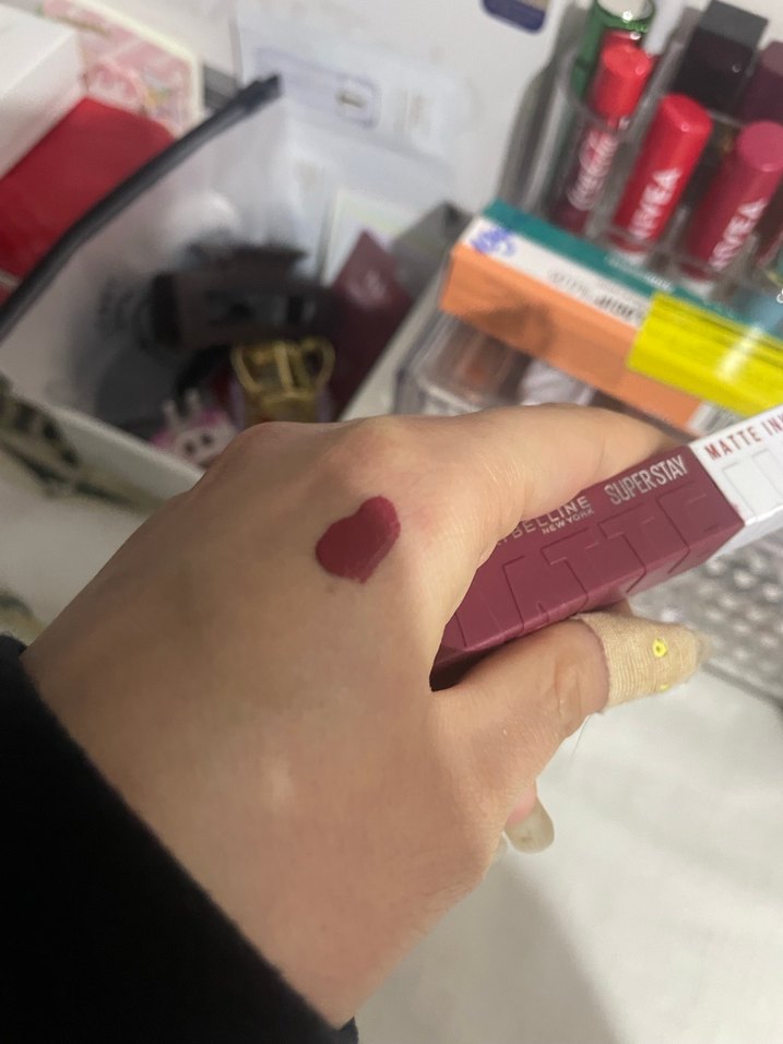 Bordo Maybelline Superstay Matte Ink Ruj - Görsel 3