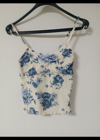 Dantel Detaylı Çiçek Desenli Askılı Büstiyer - Görsel 2