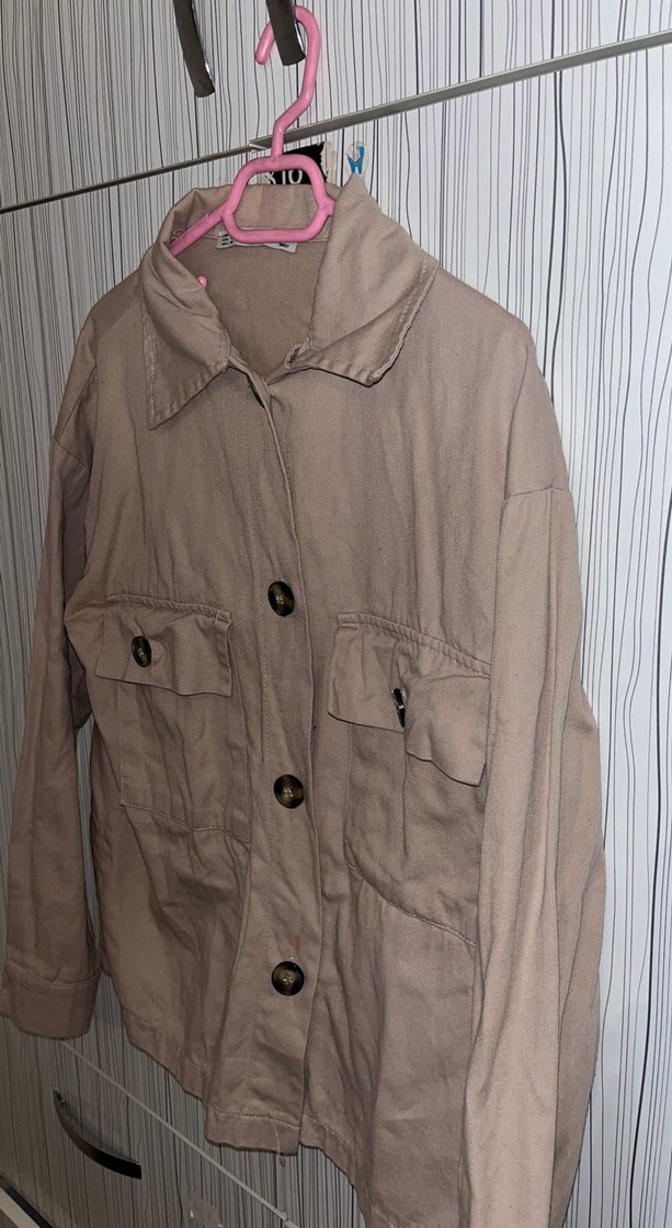 Bej Baskılı gömlek - Görsel 4