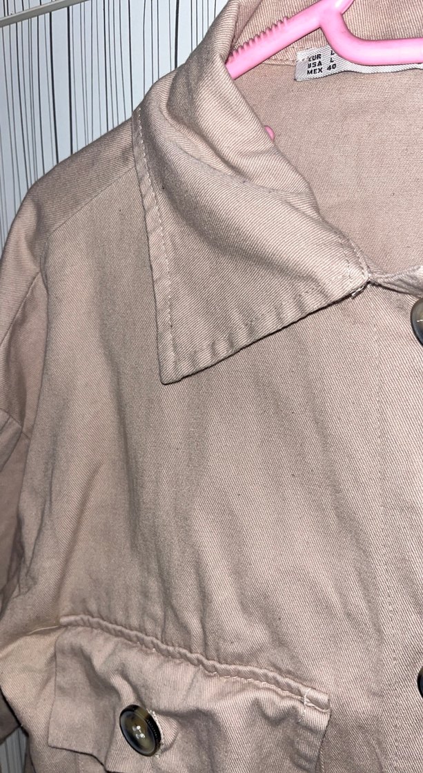 Bej Baskılı gömlek - Görsel 5