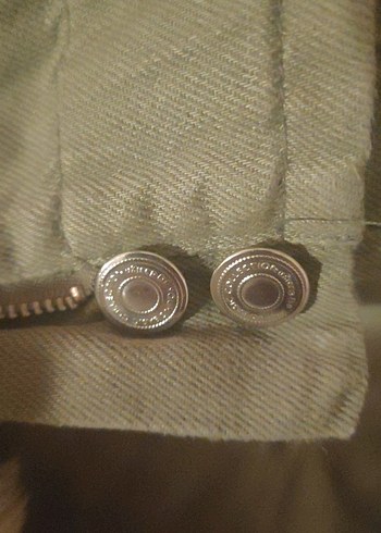 Bej Düğmeli Hamile Keten Pantolon - Görsel 4