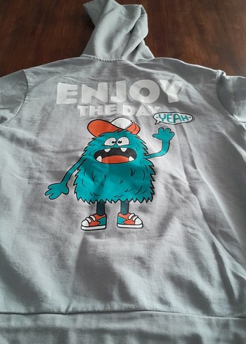 SORT VE KAPSONLU SWEATSHIRT (9-10) - Görsel 14