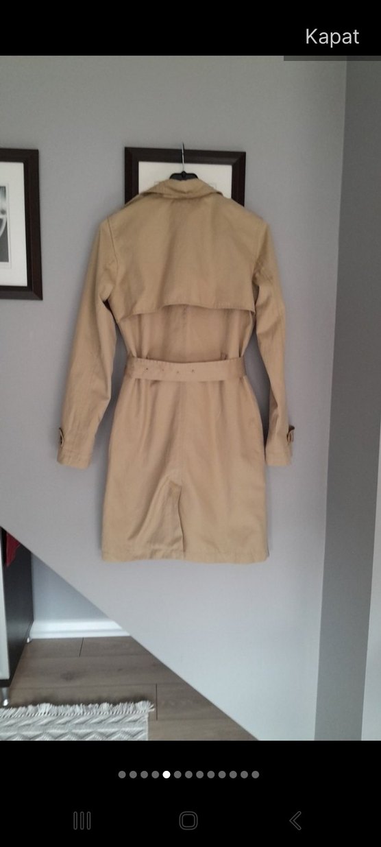 BEJ TRENCKOT (XS) - Görsel 4