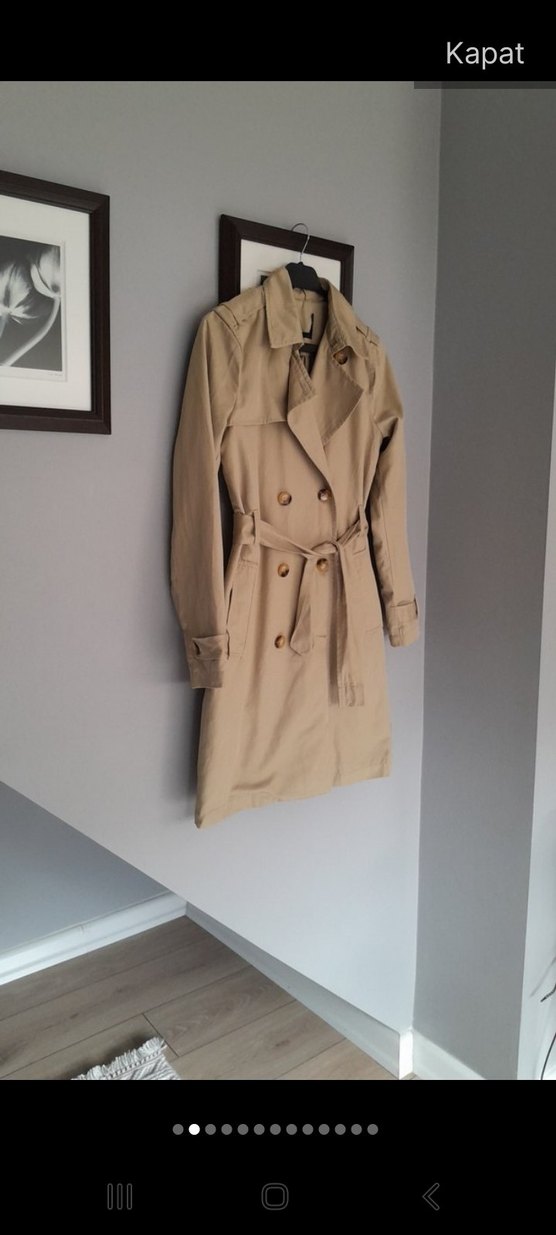BEJ TRENCKOT (XS) - Görsel 2