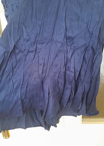 Lacivert Mini saten Tulum - Görsel 4