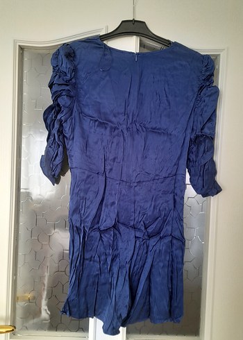 Lacivert Mini saten Tulum - Görsel 2