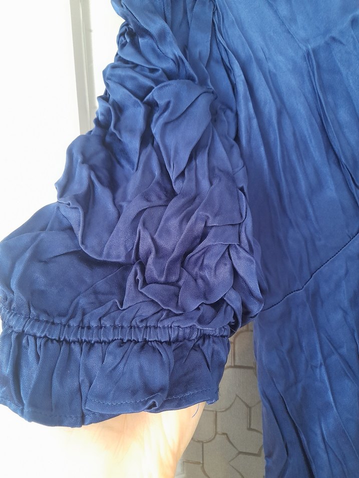 Lacivert Mini saten Tulum - Görsel 3