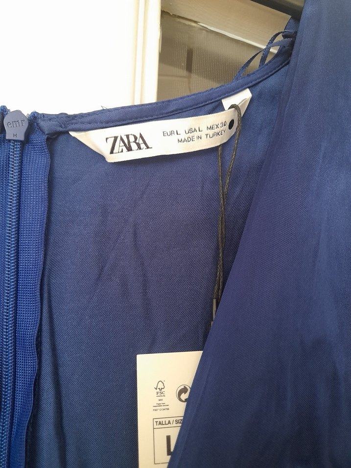 Lacivert Mini saten Tulum - Görsel 5